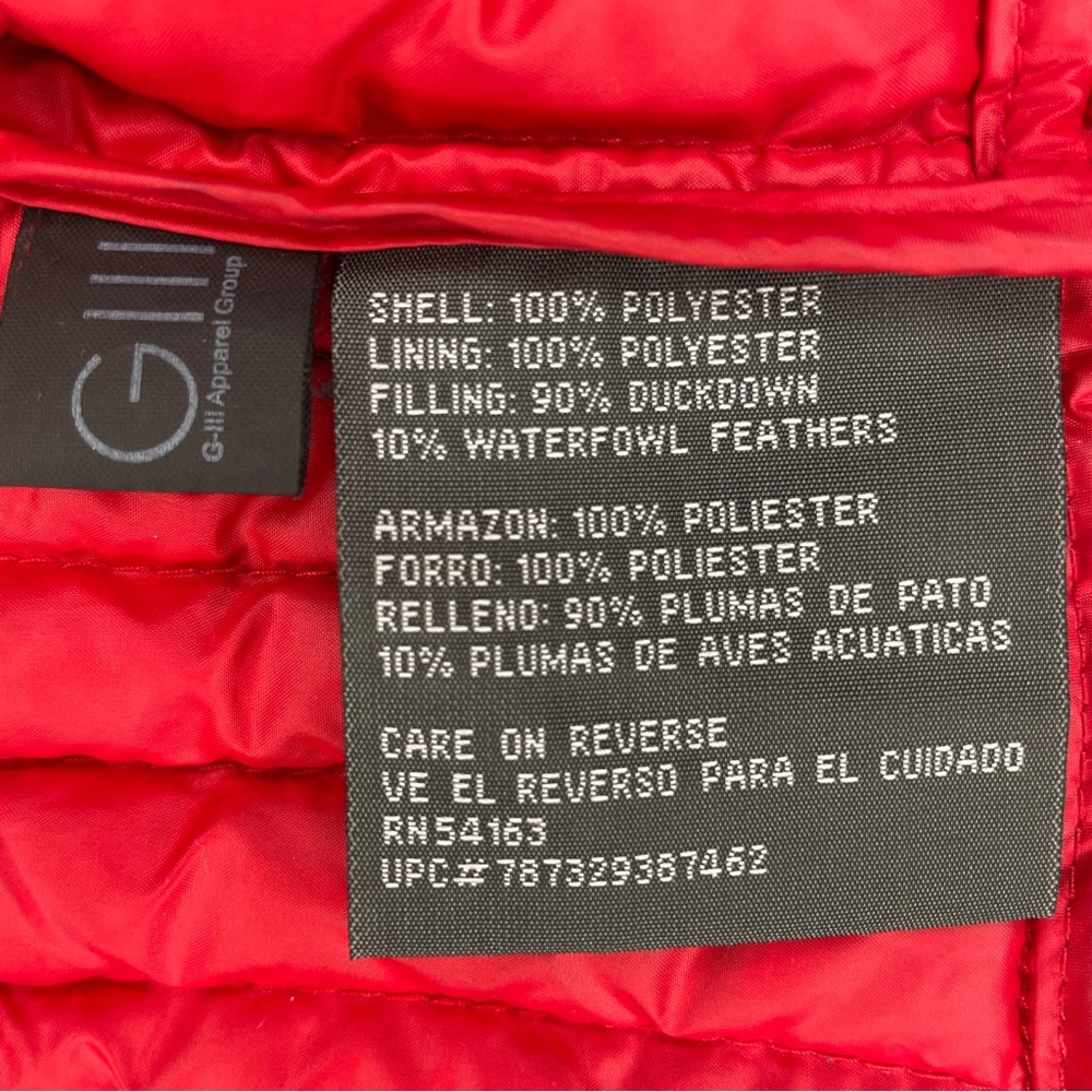 Kenneth Cole Reaction Packable Down Puffer Jacket - Red - Picture 15 of 16
